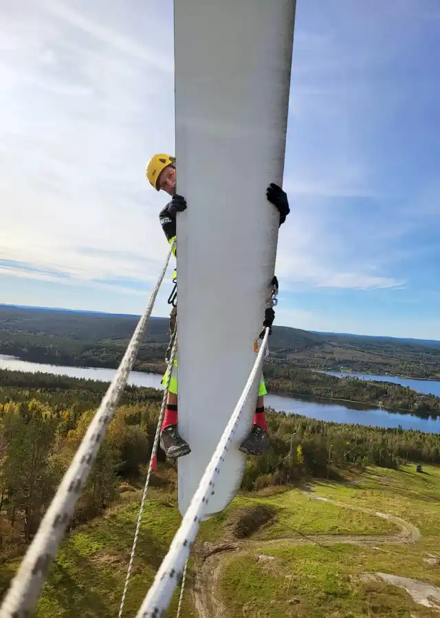 höghöjdsarbete vindkraftverk